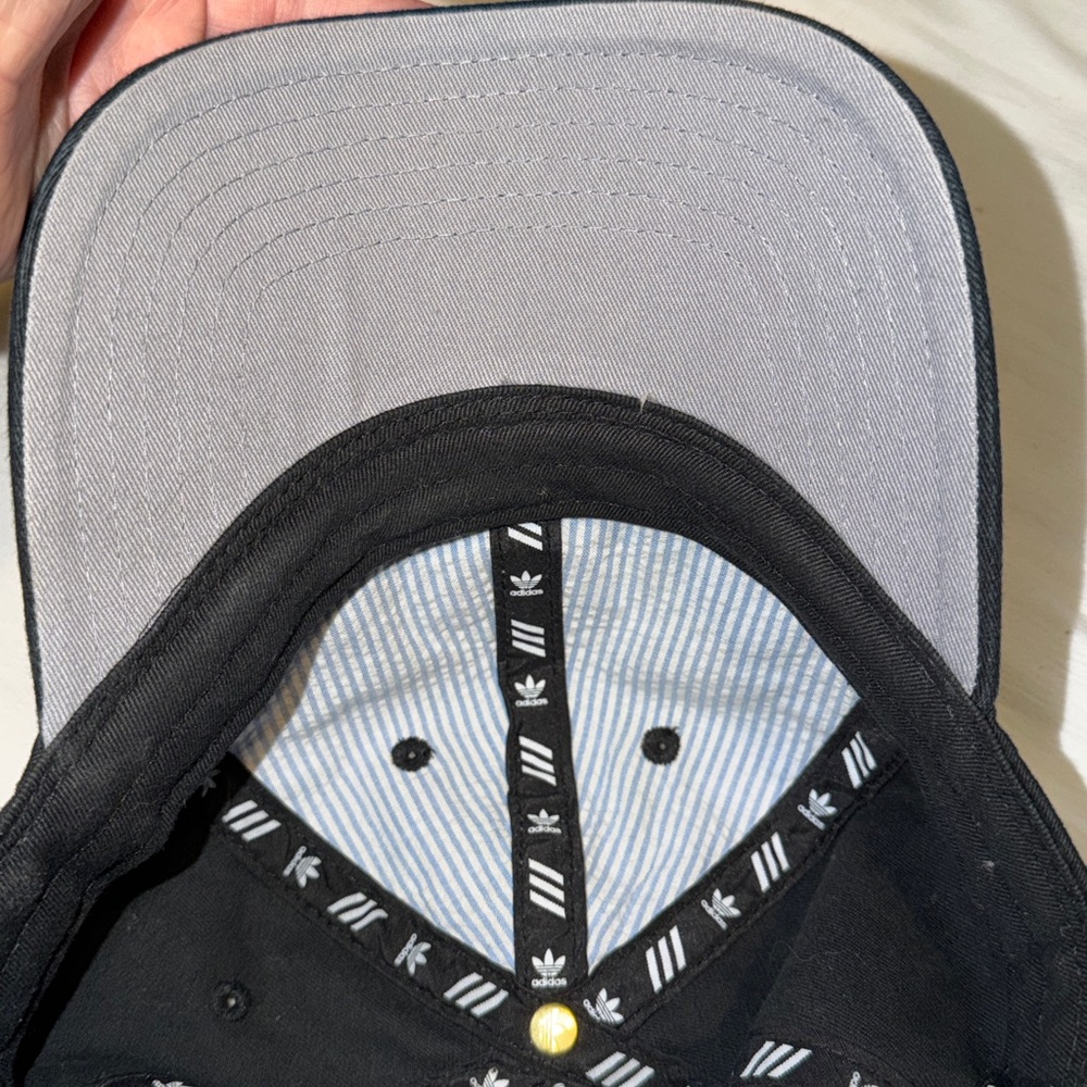 Adidas Originals Black Trefoil Dad Hat Adjustable - Picture 3 of 4
